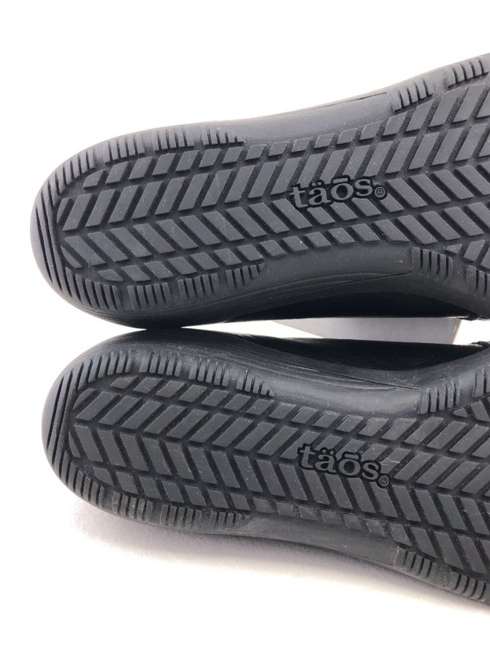 Taos Character Black Leather Zip Casual Flats 9.5 - Picture 10 of 12